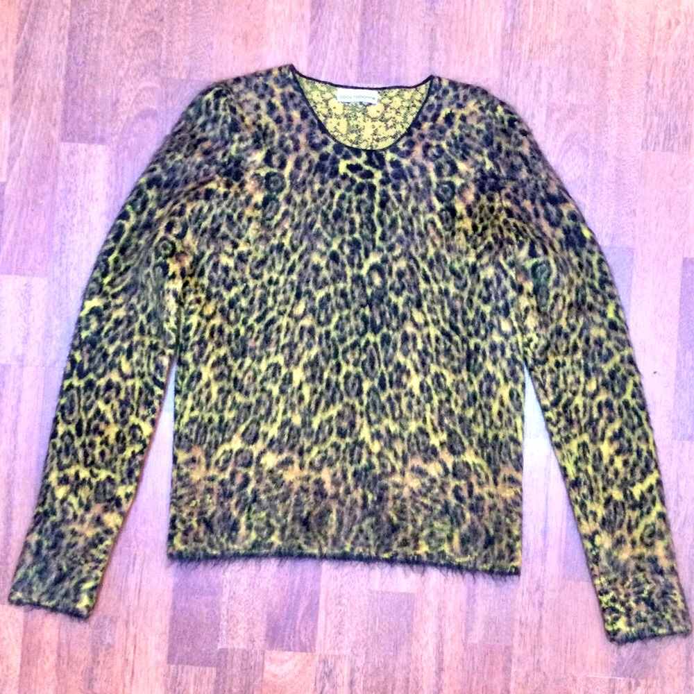 Paco Rabanne Leopard Print Sweater, L